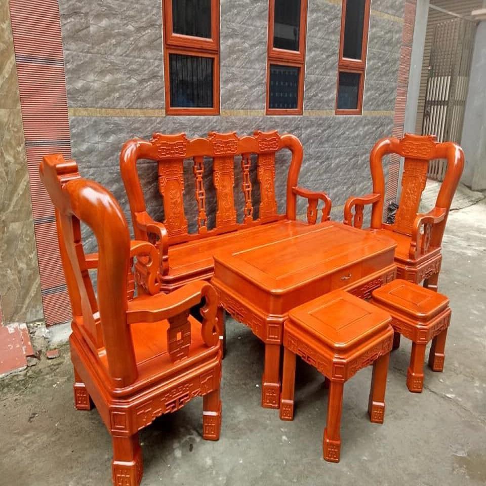 Bộ Bàn Ghế Minh Quốc Triện Gỗ Sồi Nga