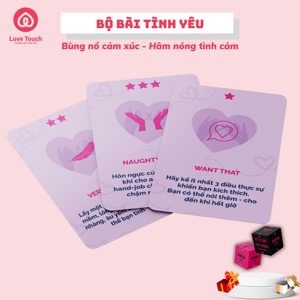 Bộ bài tình yêu drinking game dạo đầu SAY TÌNH 78 lá LOVE TOUCH cho cặp đôi hẹn hò