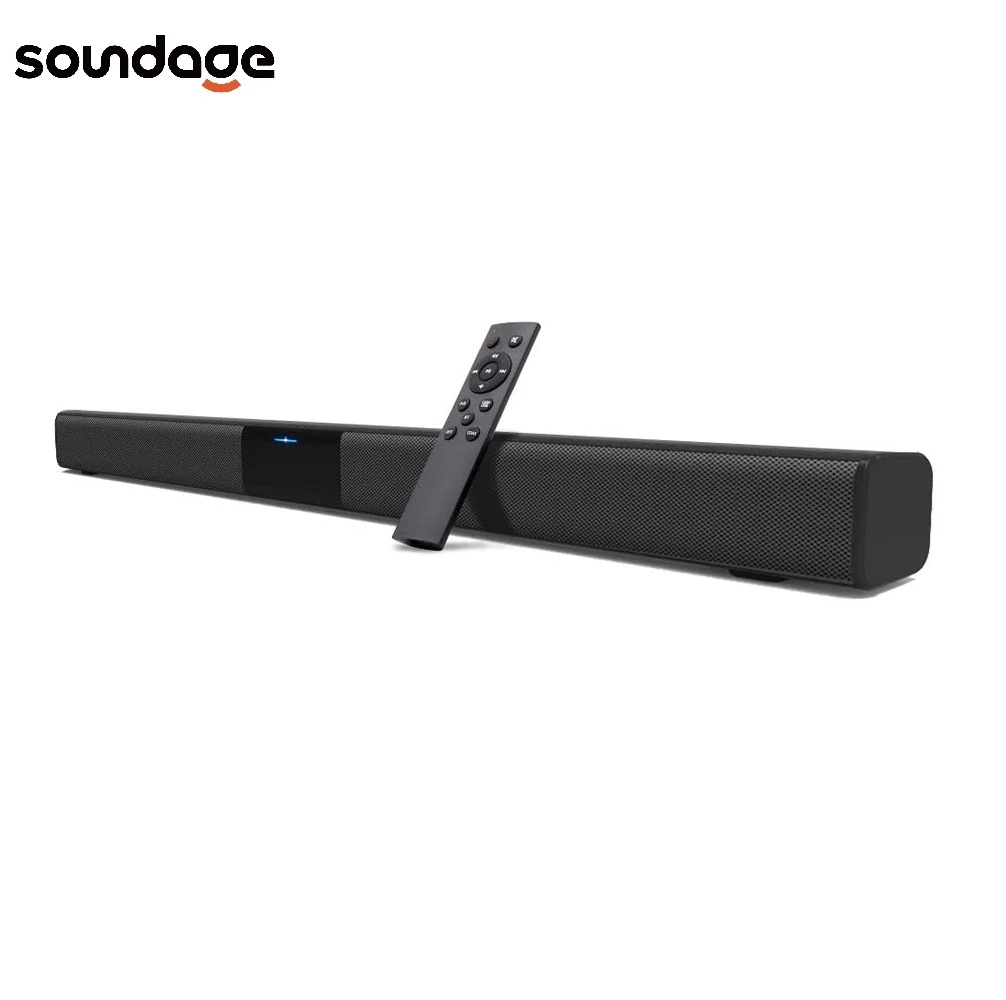 Soundage TV 50W Soundbar Có dây và không dây Bluetooth 5.0 Thanh âm thanh vòm Loa âm thanh nổi Rạp hát tại nhà Soundbars Treo tường Màu sắc: Đen