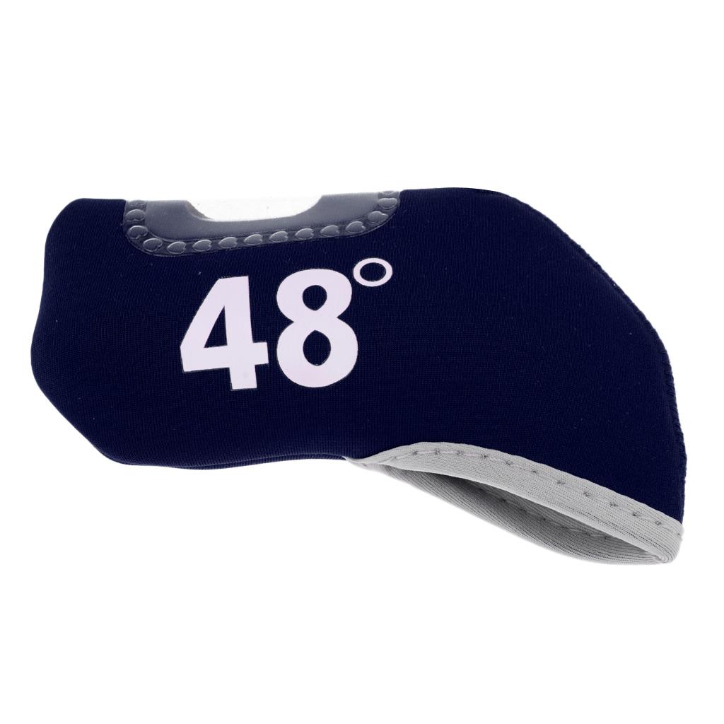 Golf Club Iron Putter Headcover Head Cover Protector 48 Degree Black