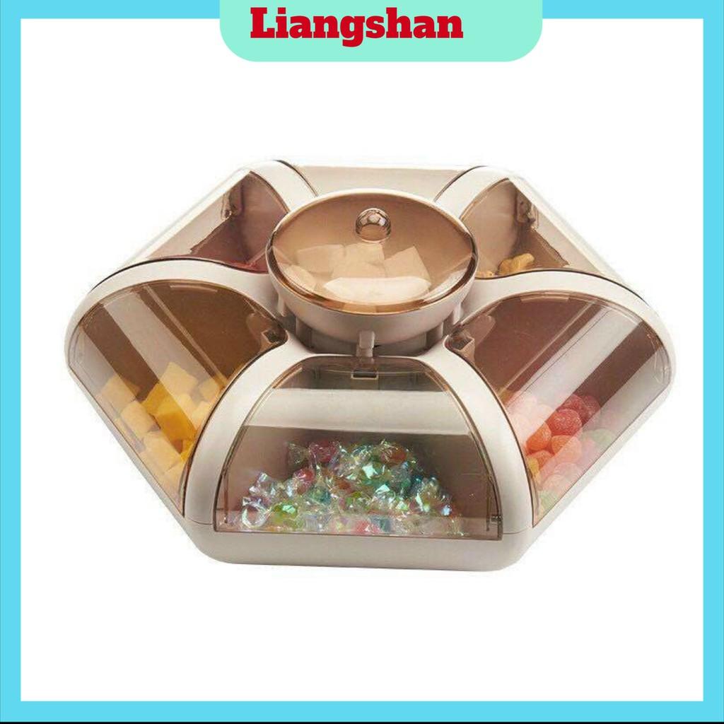 Khay mứt tếtKhay Đựng Bánh Kẹo 6 Cánh Hoa Tự Bung, Sang Chảnh, Lịch Sự, Mẫu Mới Nhất Tết 2021