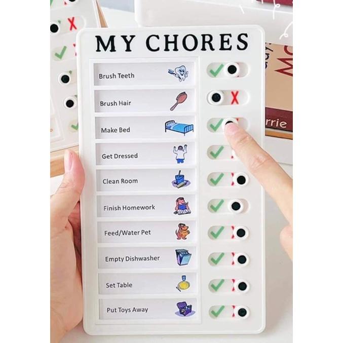 BẢNG THEO DÕI KẾ HOẠCH HẰNG NGÀY- MY CHORES-TO DO LIST- MÓN ĐỒ LÊN LỊCH CẦN THIẾT.