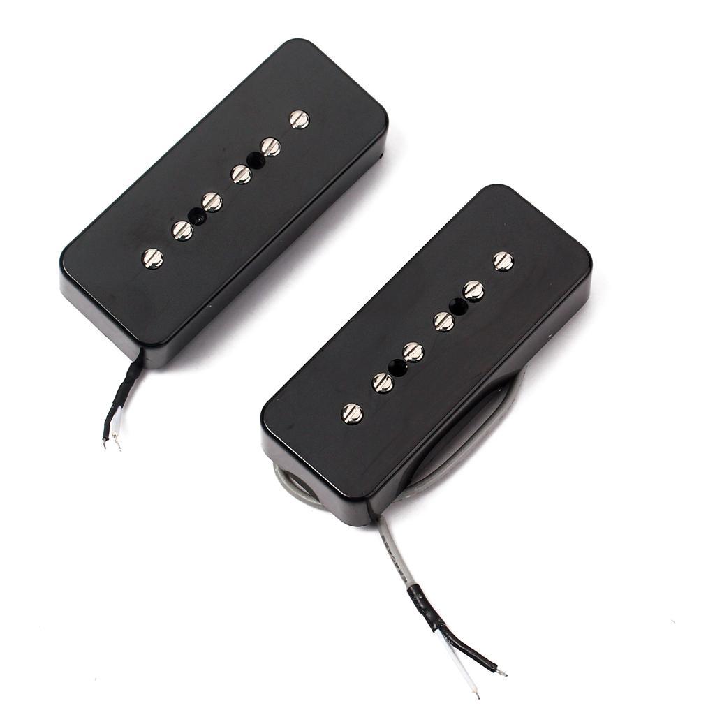 2Pcs  Bar Humbucker Pickup Set 50/52mm Hole for Guitar P90 Parts