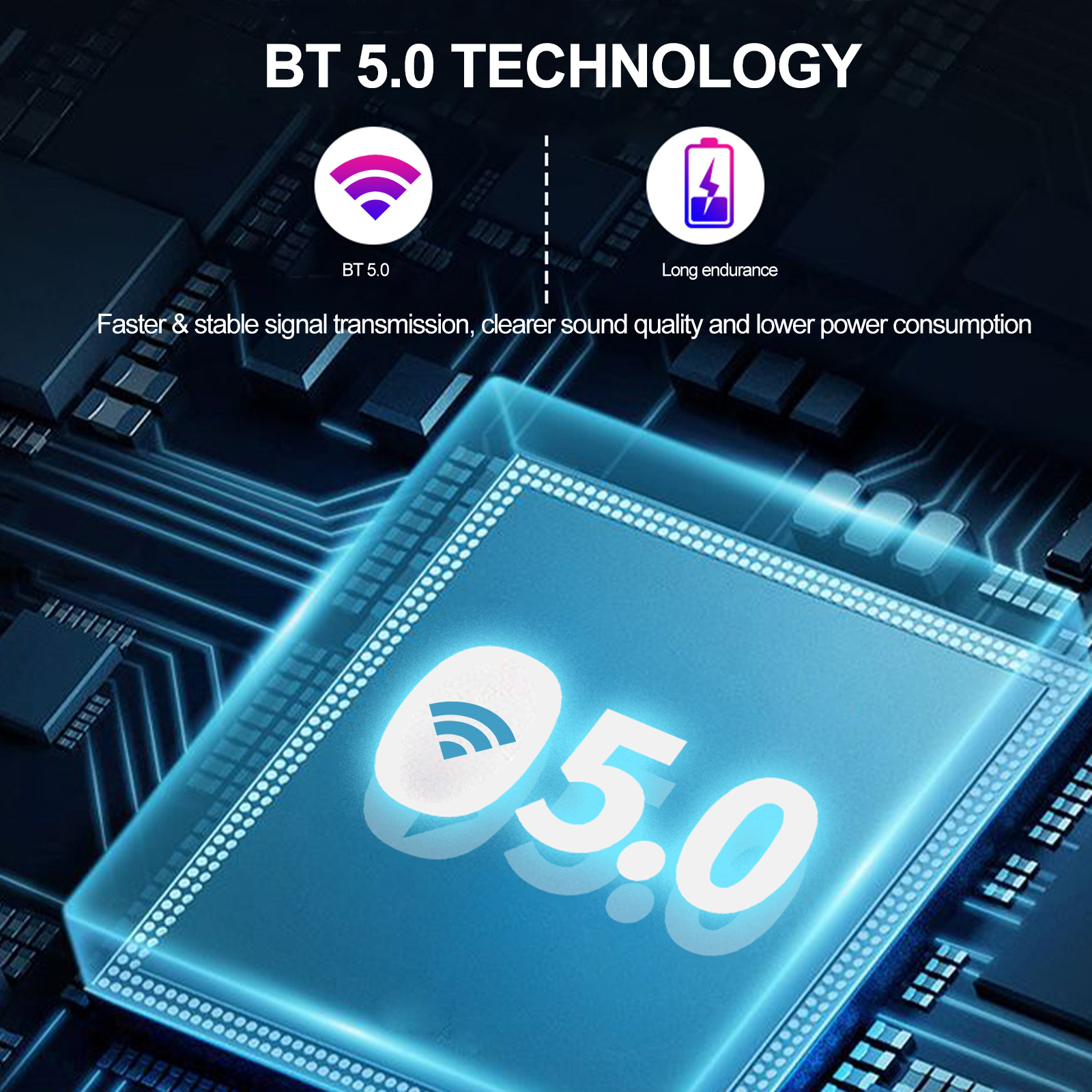 Tai Nghe Bluetooth V5.0 Không Dây Dành Cho Doanh Nhân Có Móc Tai Và Micrô