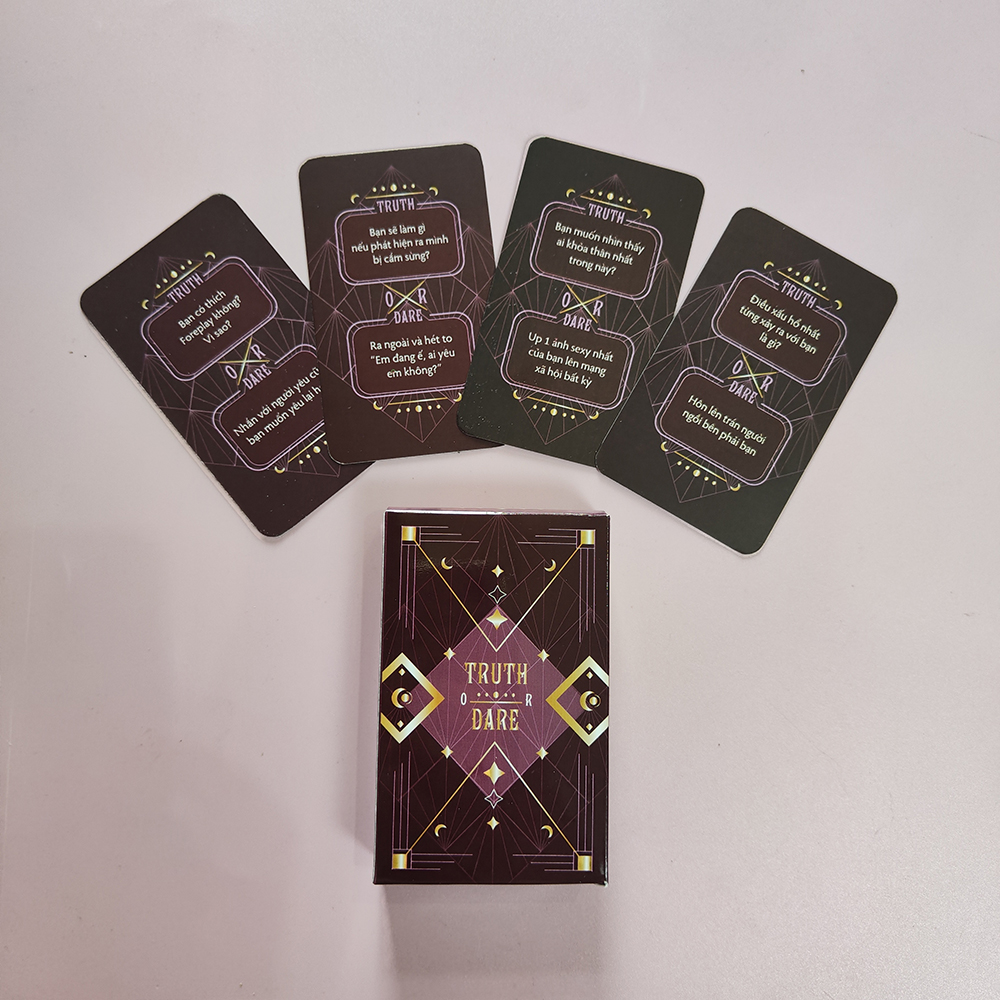 Bộ Bài Drinking Game Thách Hay Thật Truth Or Dare Thẻ Bài Board Game 50 Lá Thú Vị Tụ Họp Bạn Bè