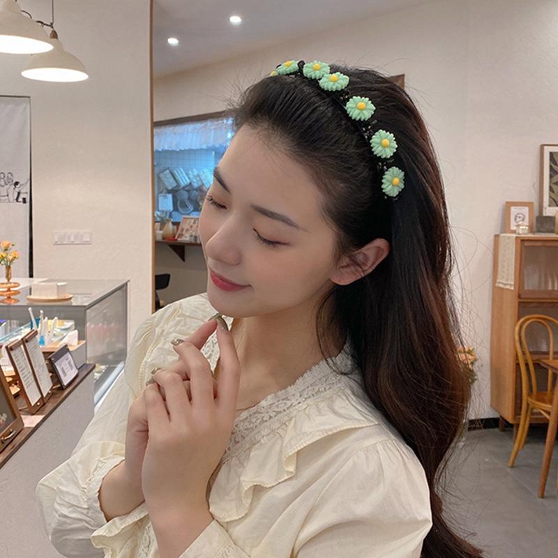 Băng Đô Cài Tóc Đính Nơ Hoa Cho Bé Gái