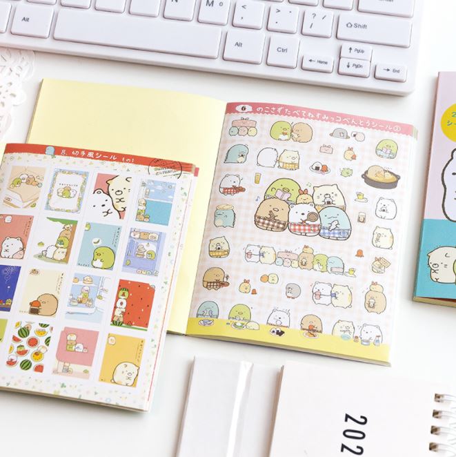 Sổ Tay Sticker Nhãn Dán Trang Trí Nhật Ký Kế Hoạch Kawaii Nhật Bản