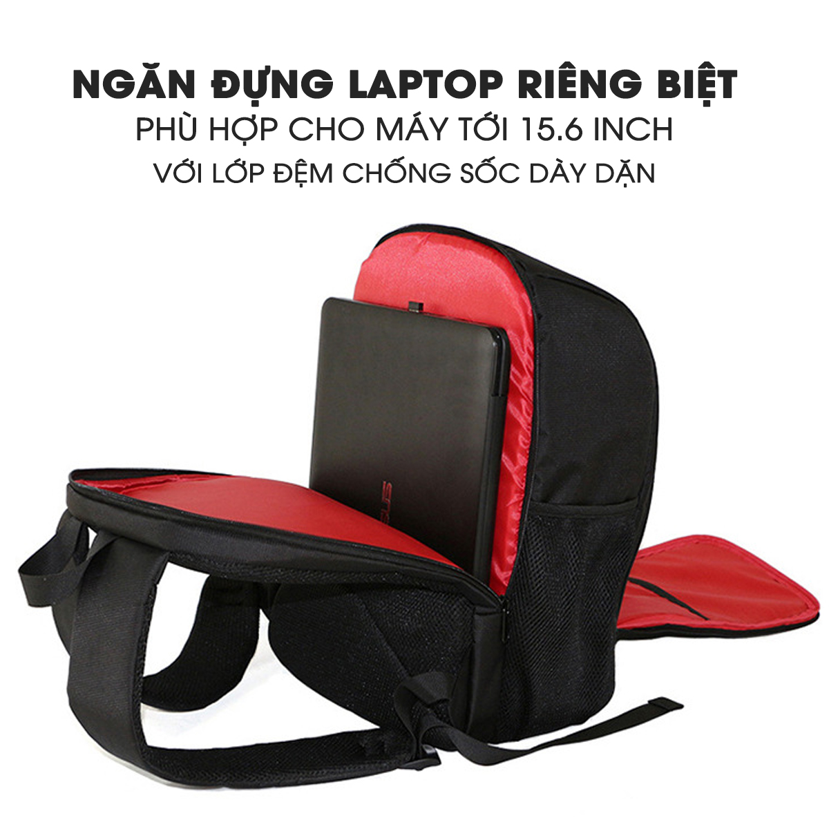 Balo đựng máy ảnh chống thấm (SB01), túi máy ảnh chuyên dụng 2 trong 1 đựng cả laptop