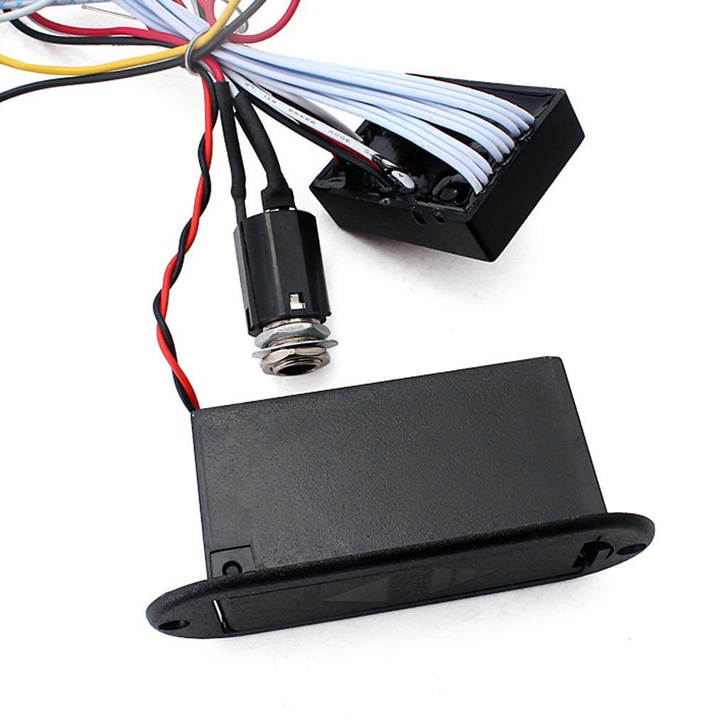 2X Wiring Harness for Bass Guitar, Circuit with Preamp
