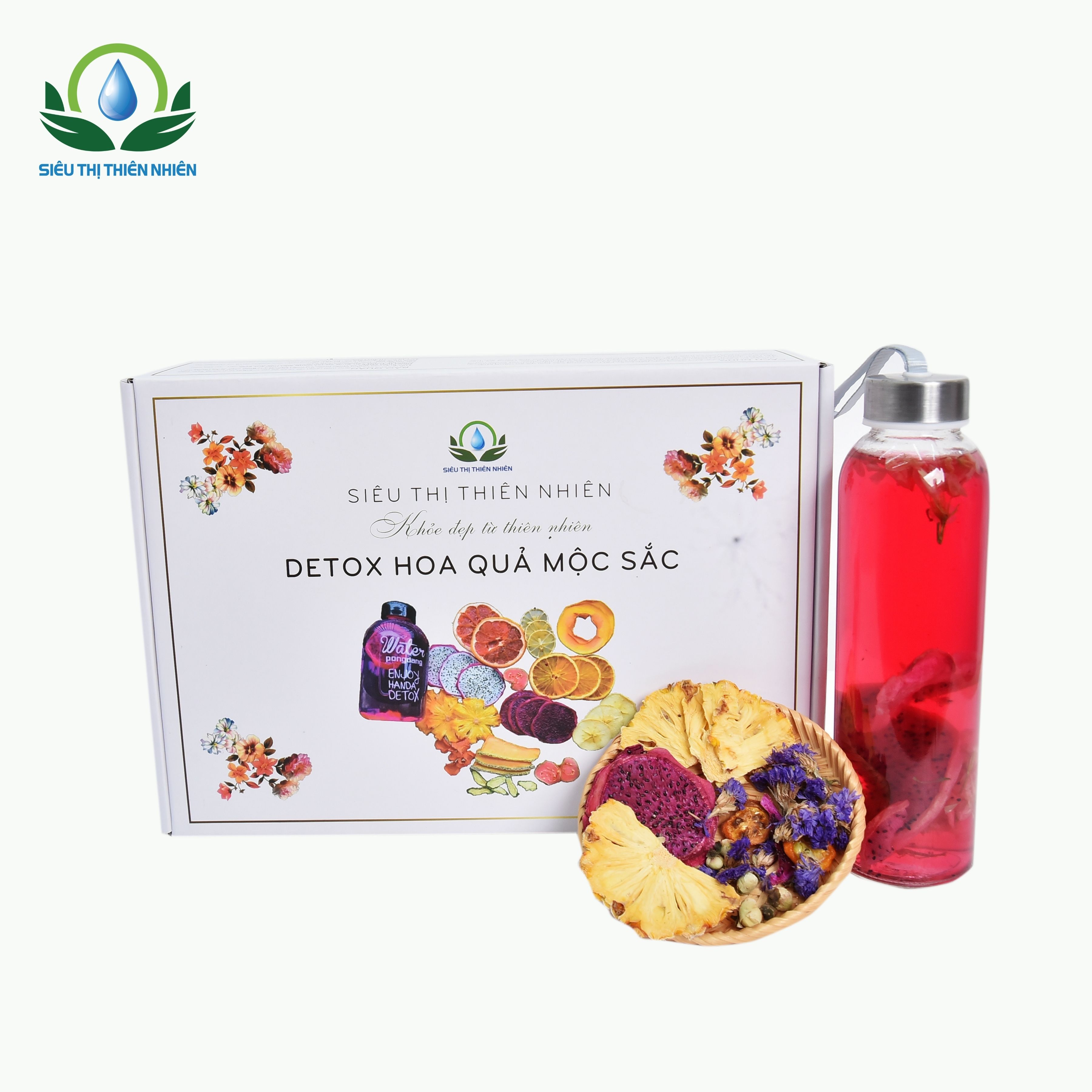 Detox Hoa Quả Sấy Khô Mộc Sắc, Hỗ Trợ Giảm Cân, Đẹp Da - Hộp 30 Gói