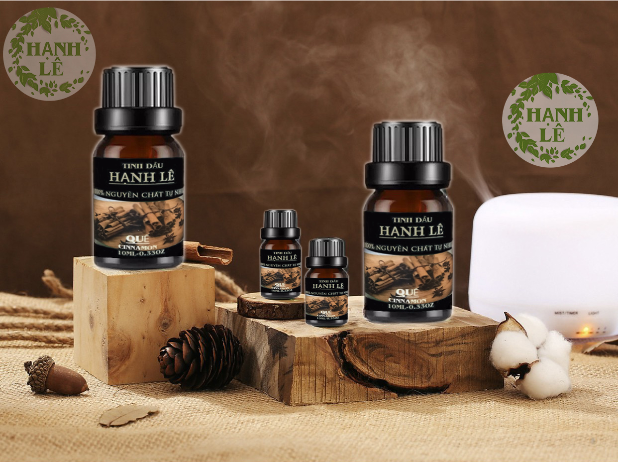 Combo 3 tinh dầu cao cấp nguyên chất Hạnh Lê: Tinh Dầu Sả Chanh + Tinh Dầu Oải Hương + Tinh Dầu Quế