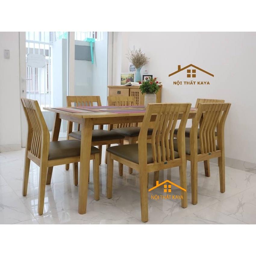 Set Bàn Ăn 6 Ghế Modern (Tự Nhiên)