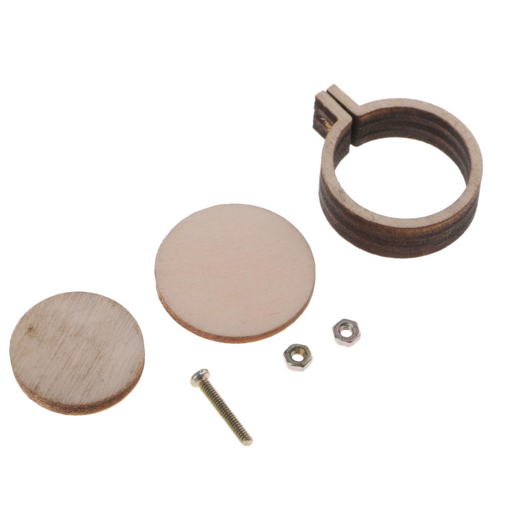90Pcs Wooden Embroidery Hoop Cross Stitch Hoop Ring for Sewing Supplies