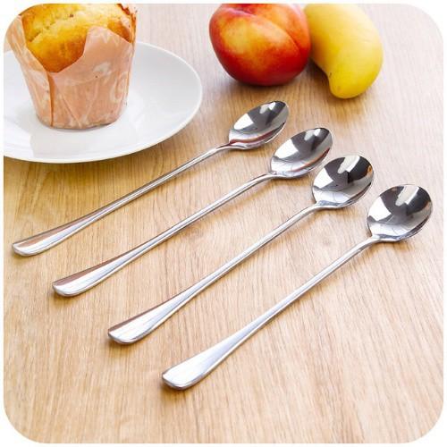 Thìa Inox Cán Dài / Muỗng Pha Cafe, Sinh Tố Phong Cách Hàn Quốc Tiện Dụng 88279 Giang Phạm