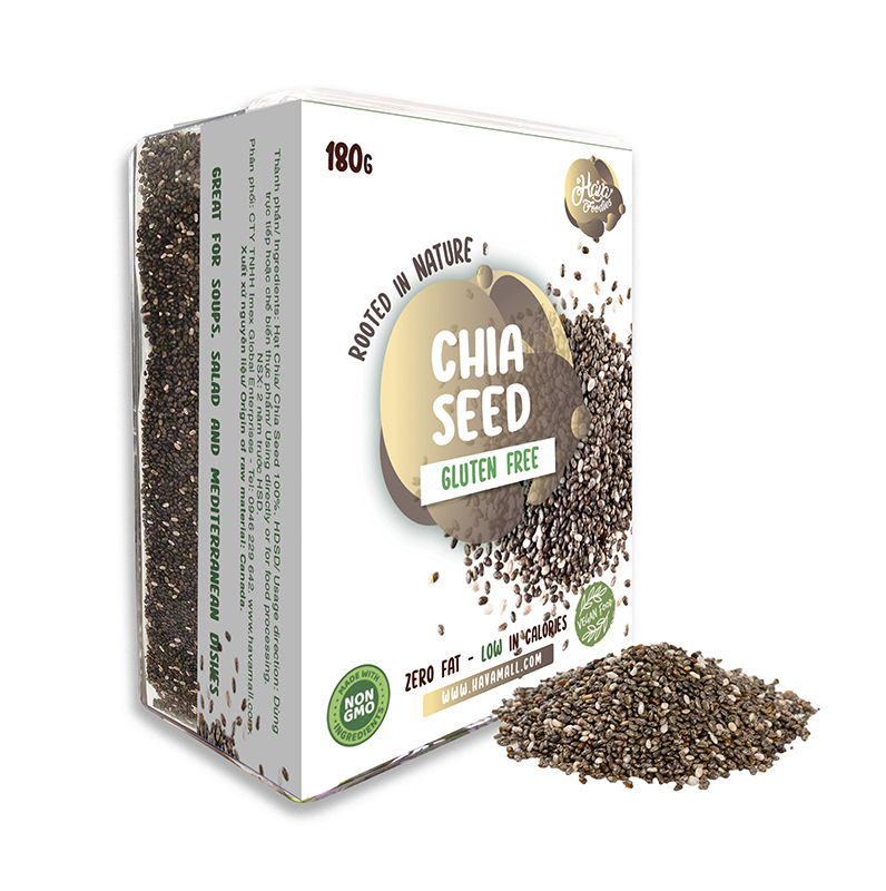 Hạt Chia Havafoodies Hộp Nhựa Cao Cấp 160g – Chia Seed