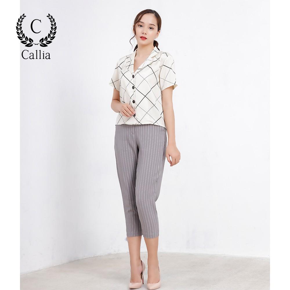 Áo sơ mi cổ Vest nữ Callia Danton shirt