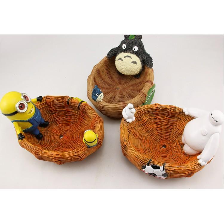 KHO-HN * Chậu làm bonsai DIY có tượng TOTORO (không kèm cây và đá) (SMD-21)