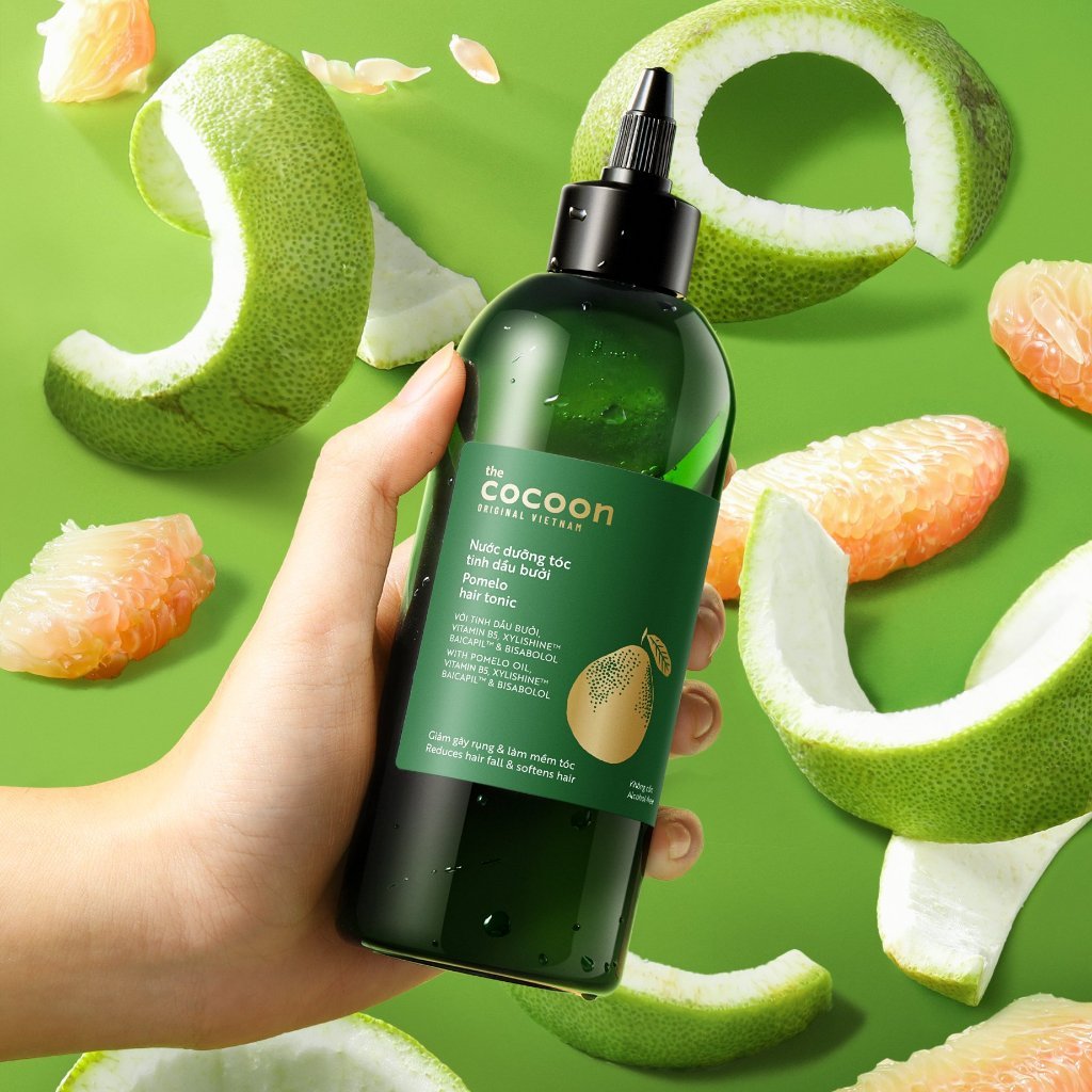 BIGSIZE - Nước dưỡng tóc tinh dầu bưởi Pomelo Cocoon giúp giảm gãy rụng &amp; làm mềm tóc 310ml