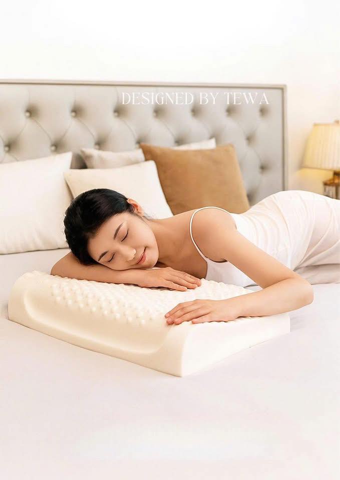 Gối Cao Su Thiên Nhiên TEWA JAPAN Hàng chính hãng