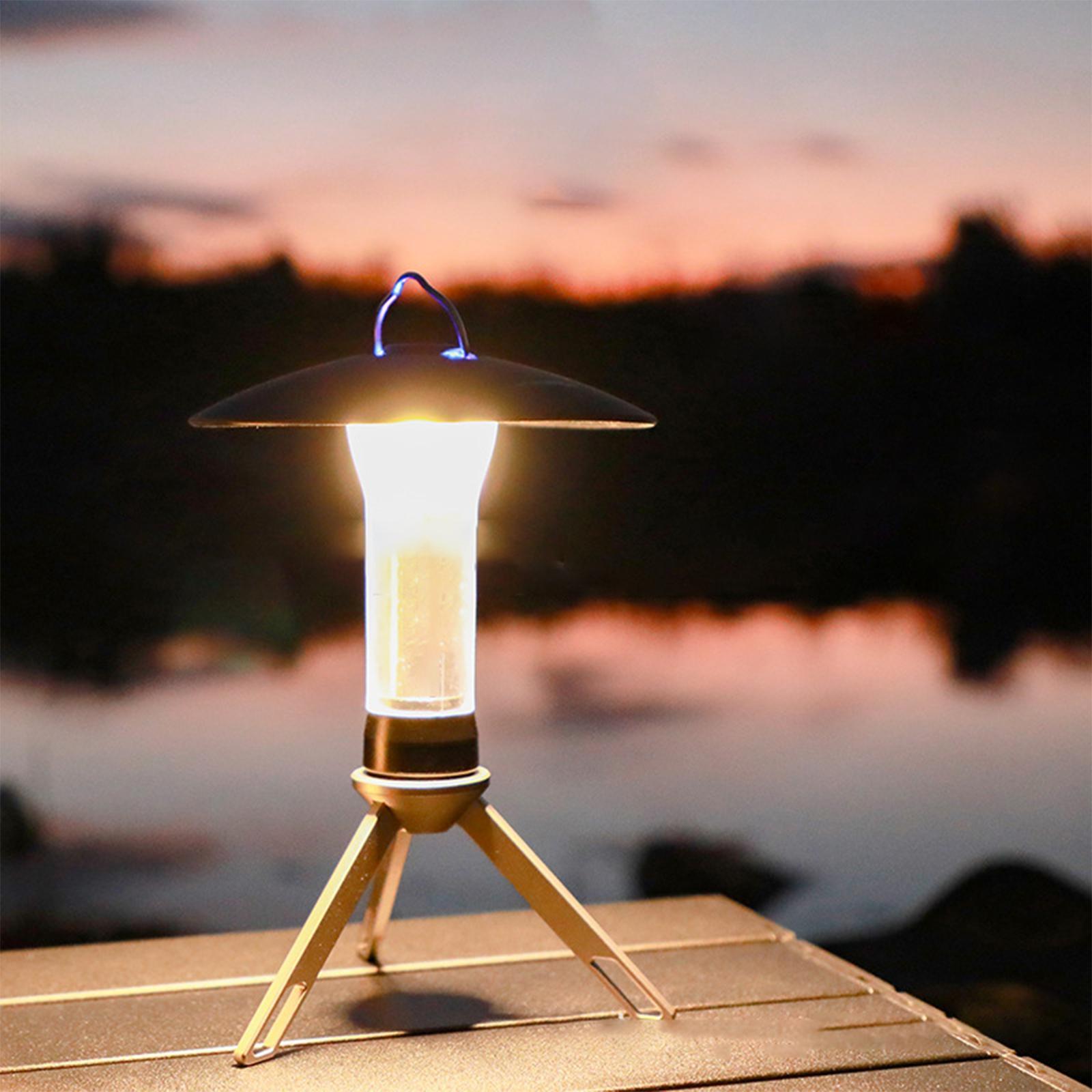LED Camping Lantern Lamp Outdoor Light Detachable Tripod Portable for Hiking