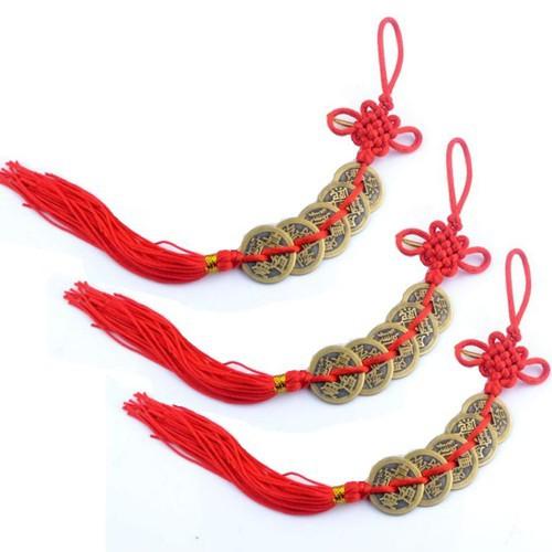 Combo 6 Dây đồng xu ngũ đế phong thủy may mắn giá tốt