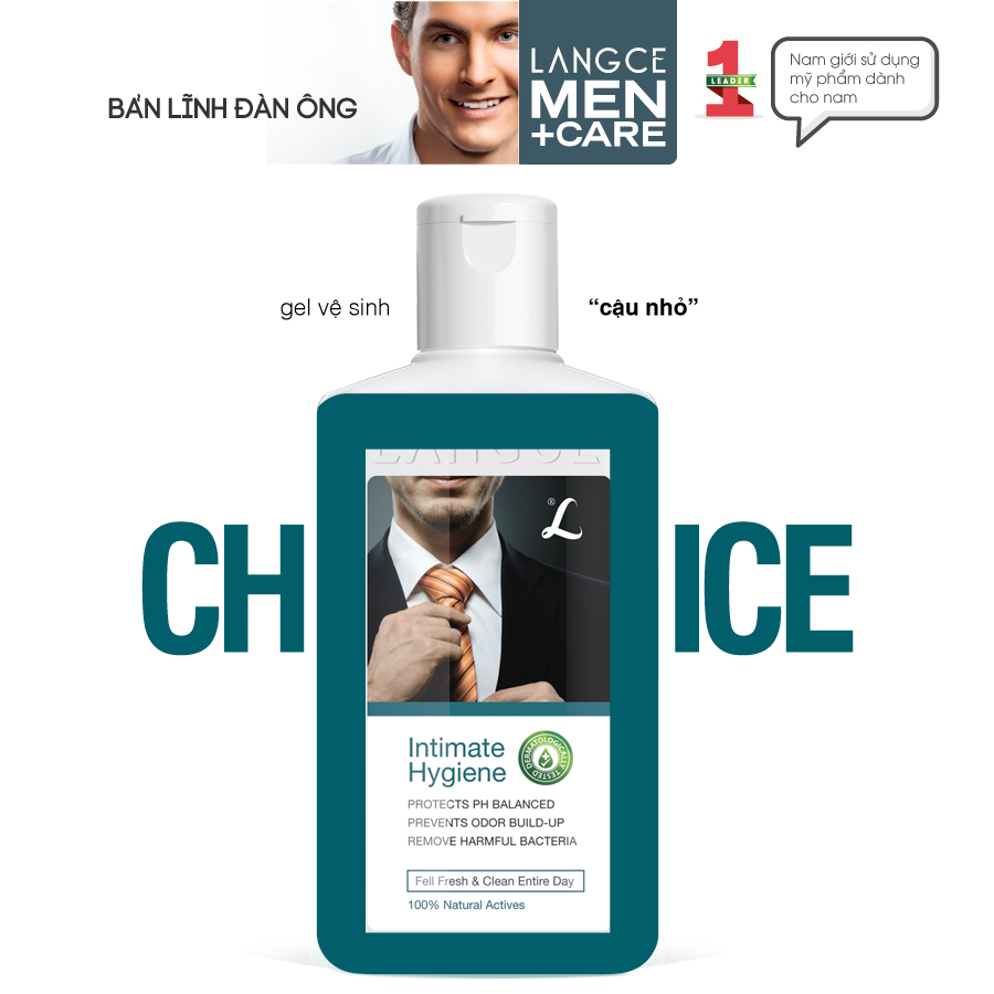 GEL VỆ SINH VÙNG KÍN CHO NAM 100ml LANGCE