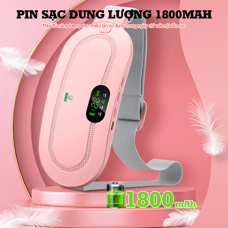 Máy massage bụng Nikio NK-162 - Công nghệ rung thư giãn kết hợp nhiệt sưởi ấm, giảm đau bụng kinh hiệu quả