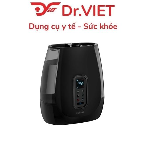 Máy tạo ẩm công nghệ siêu âm khử khuẩn nóng lạnh, cài đặt độ ẩm Hàng chính hãng Homedics 1449558