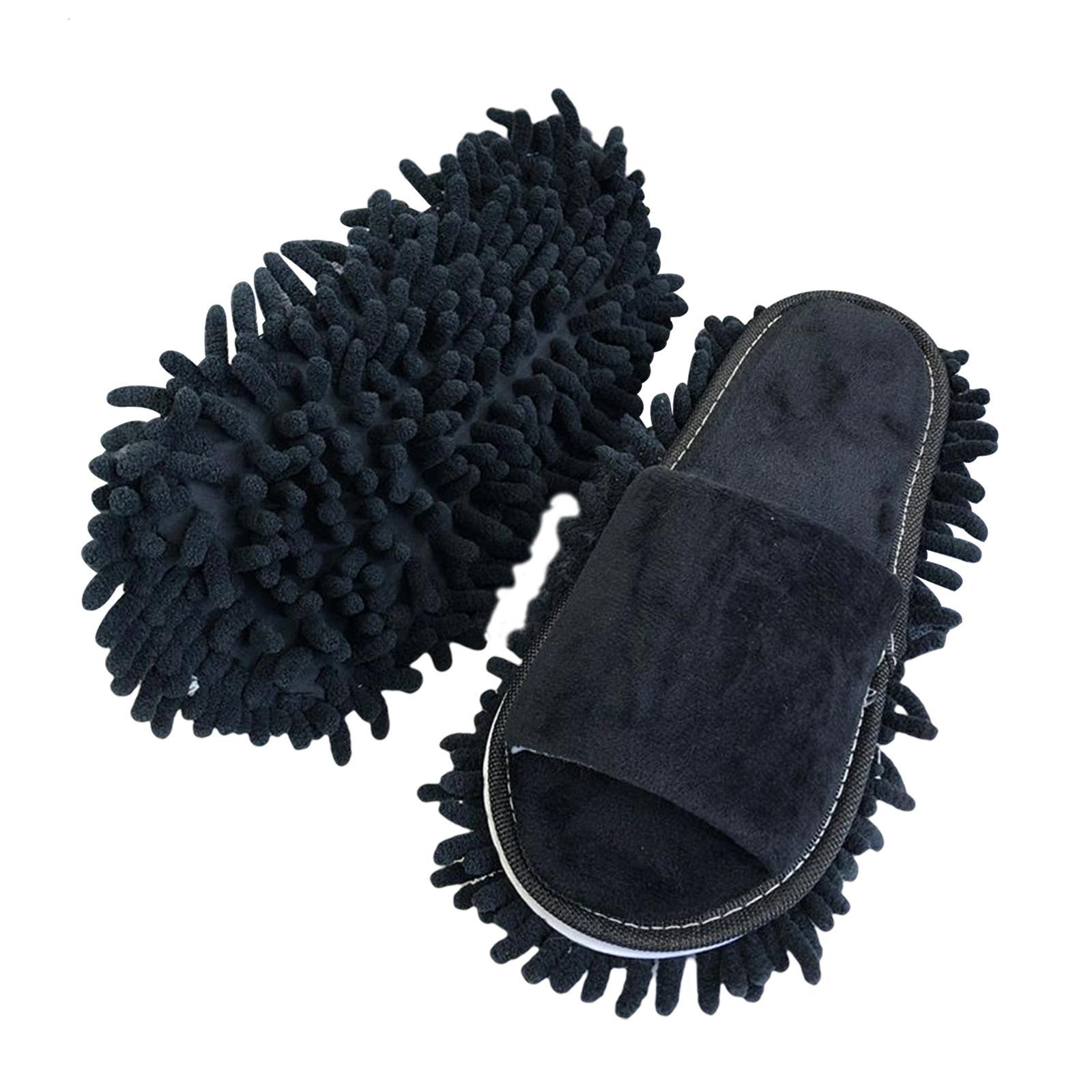 Mop Slippers Black