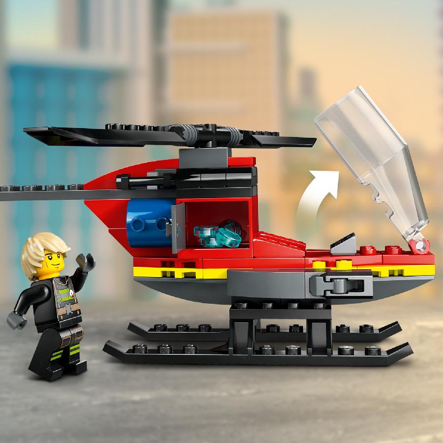 Đồ Chơi Lắp Ráp Trực Thăng Cứu Hỏa Lego City 60411 LEGO CITY 60411