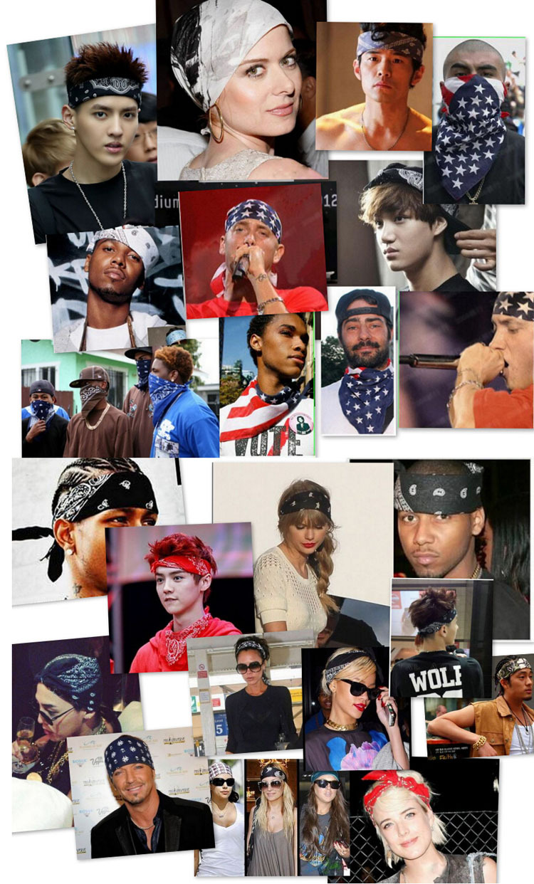 Khăn hiphop bandana họa tiết cổ điển