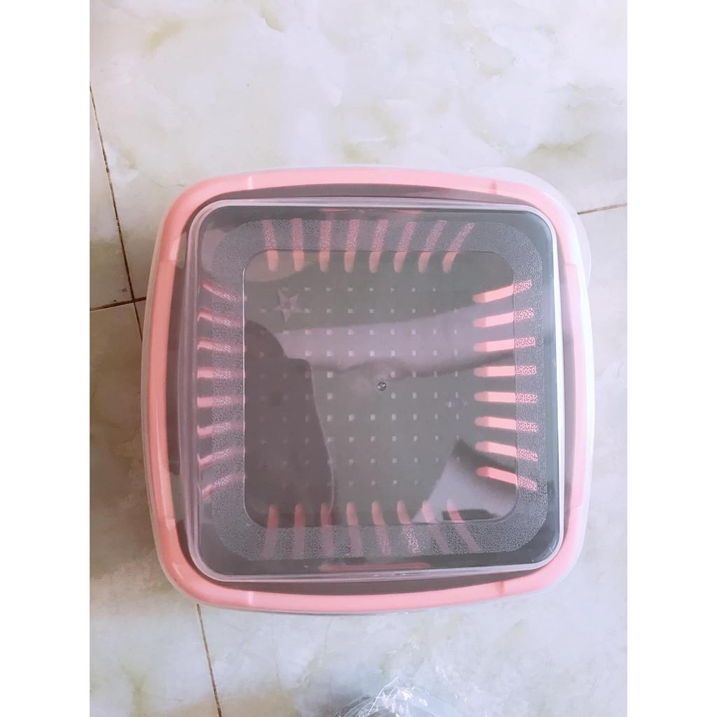 Bộ rổ nhựa kèm chậu