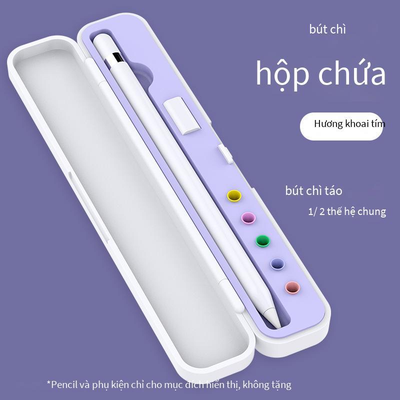 Phong cách mới nhất phù hợp với Apple Pencil thế hệ 1 và 2 Hộp đựng bút chì Phụ kiện bút điện dung Hộp lưu trữ silicon