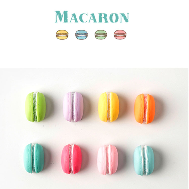 Combo 6 Nam châm hít tủ lạnh hình Bánh Macaron mô hình (Màu ngẫu nhiên)