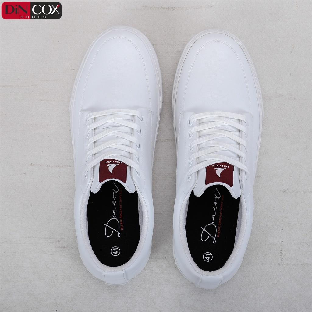 Giày Sneaker Da Nam DINCOX D06 Thể Thao, Năng Động Full/White