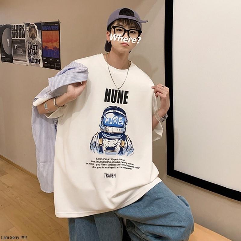 Áo thun nam nữ unisex basic tee form rộng cổ tròn cotton oversize trắng đen ulzzang giá rẻ in cool ngầu freesize HUNE