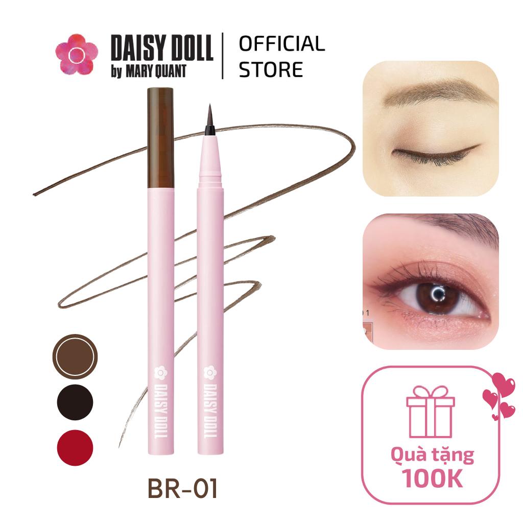 Bút Kẻ Mắt Dạng Lỏng Chống Nước Không Trôi BR-01 Natural Brown Daisy Doll Eyeliner Nhật Bản 0.5g