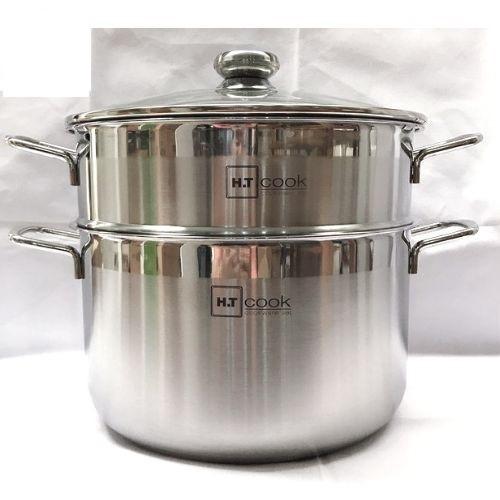 Xửng hấp HT COOK 28cm nắp kính- HÀNG VIỆT NAM CHẤT LƯỢNG CAO - CAM KẾT CHẤT LƯỢNG VÀ NGUÔN GỐC.