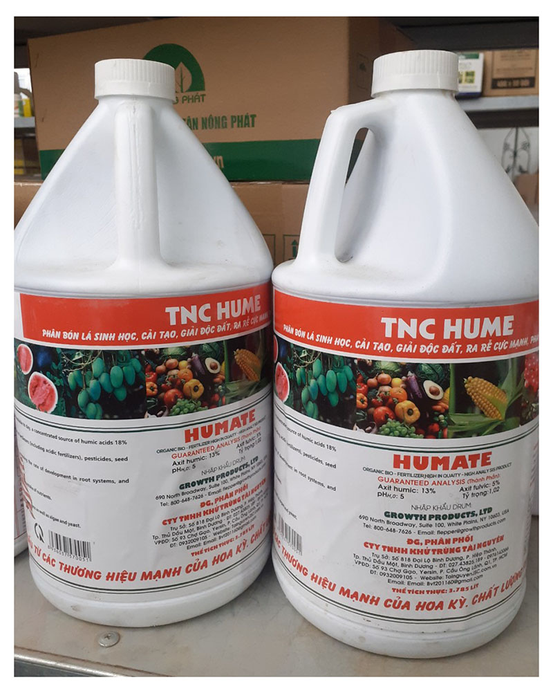 TNC HUME 4 Lít - Phân Bón Lá Sinh Học, Cải Tạo, Giải Độc Đất, Ra Rễ Cực Mạnh, Phát Triển Bền Vững!