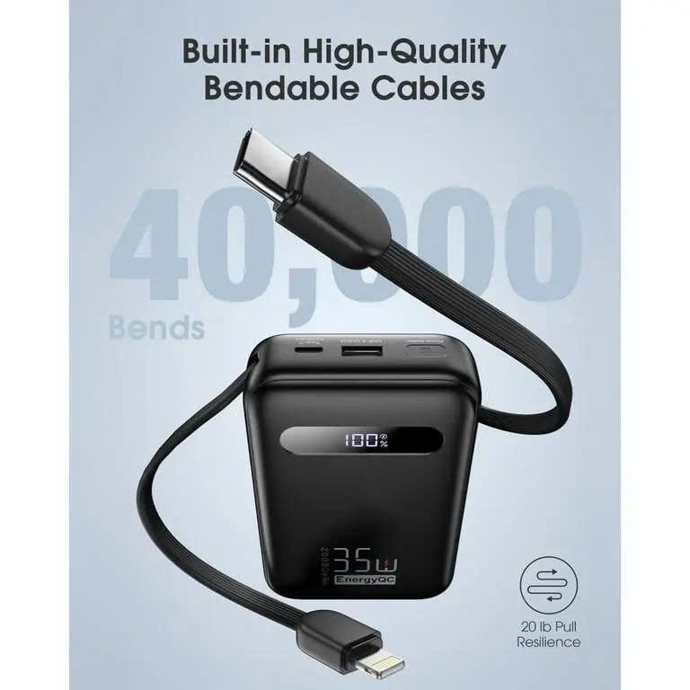 Pin Sạc Dự Phòng EnergyQC 20000mAh 35W – Sạc Nhanh, Dung Lượng Lớn Cho Mọi Thiết Bị. Hàng Nhập Khẩu