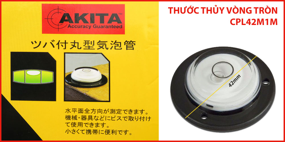 Thước thủy vòng tròn Akita