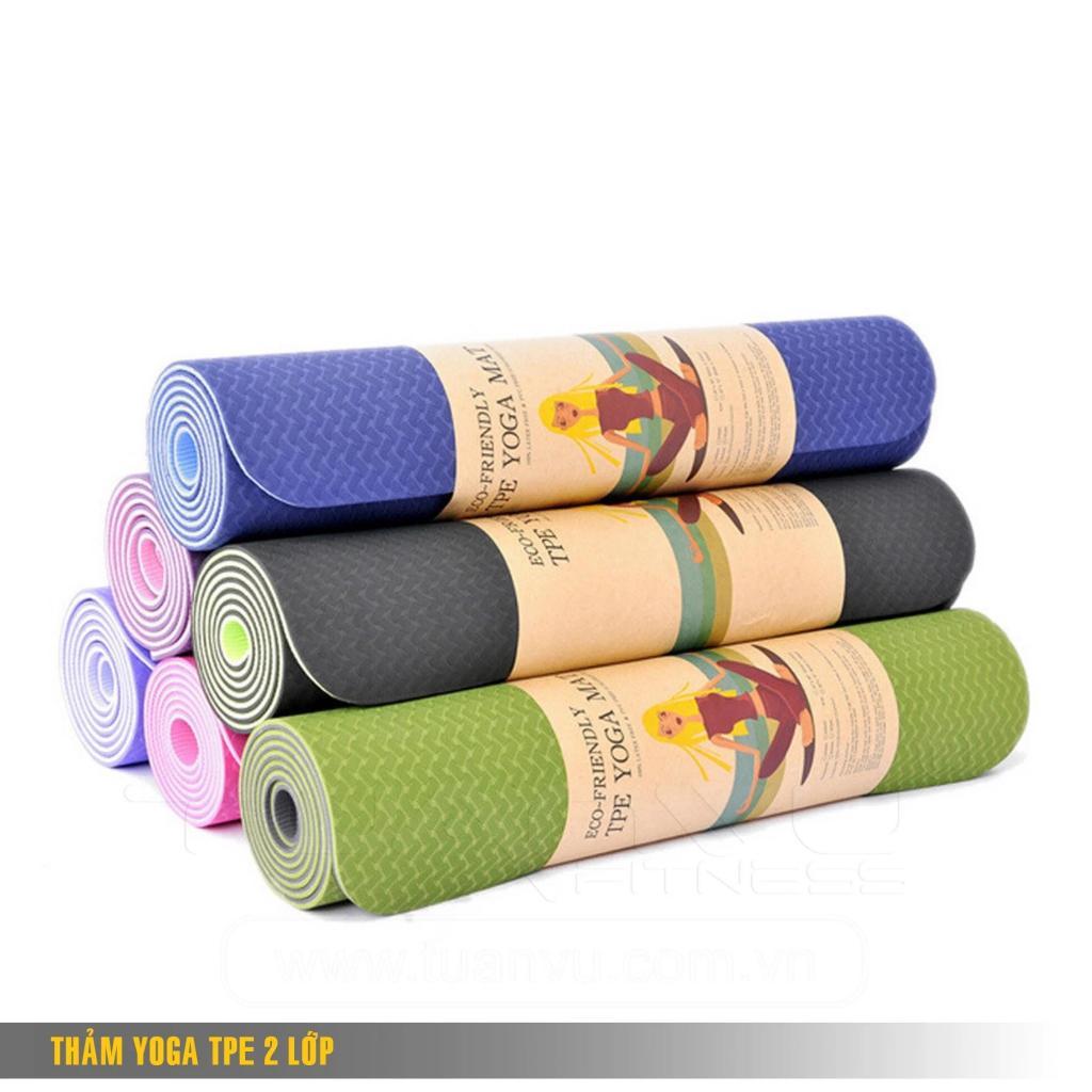 THẢM YOGA 2 LỚP CAO CẤP KO TÚI