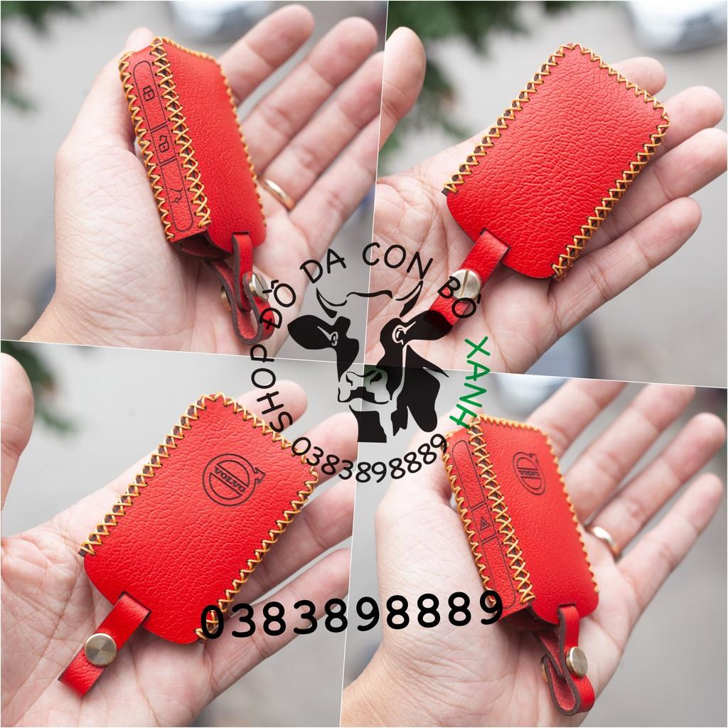 Bao da dành cho Chìa Khóa Volvo XC90, XC60, XC40, V90, S90, S60 handmade da thật 001