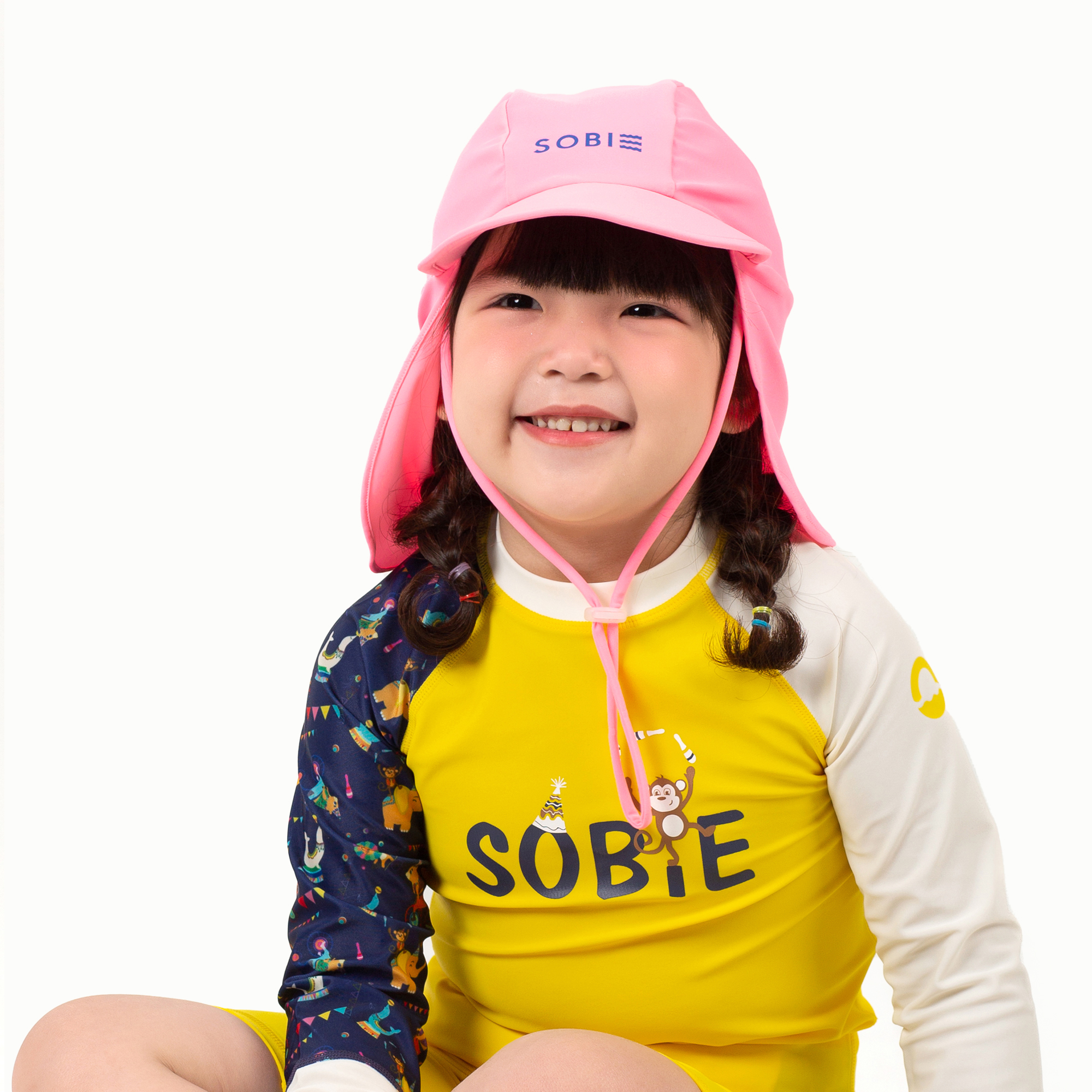 Nón chống nắng trẻ em Pink Girl SOBIE