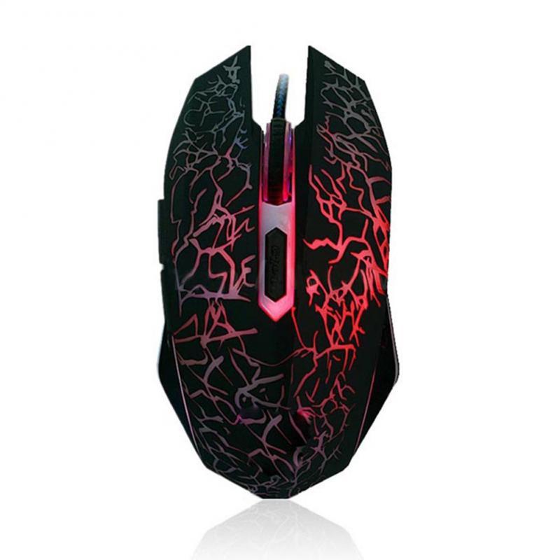Chuột Raton Chuyên Nghiệp Đa Màu Sắc Đèn Nền Quang Học 4000DPI Chuột Chơi Game Có Dây Sạc Chuột Game Thủ Đèn LED Máy Tính