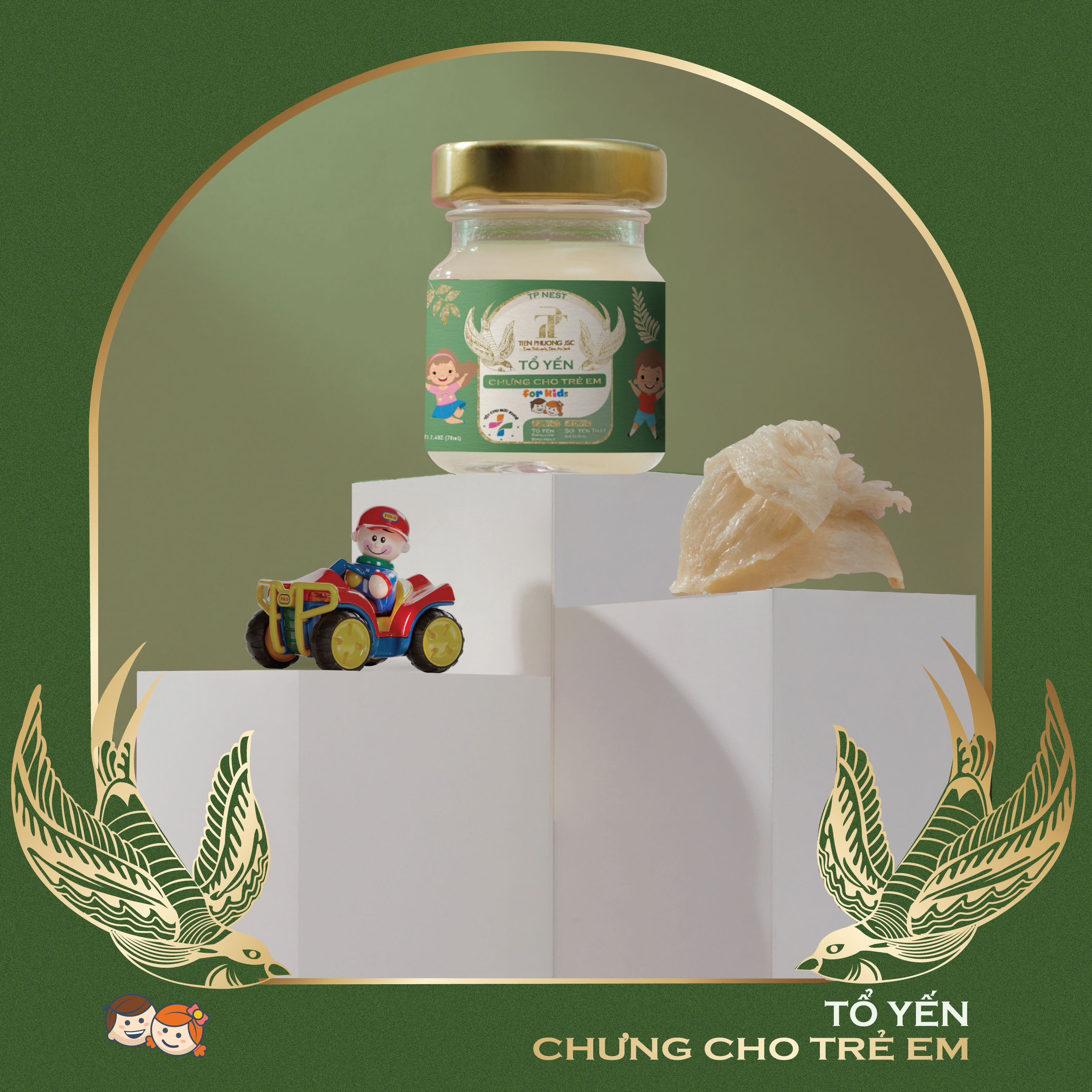 Tổ yến chưng cho trẻ em - Tiến Phương JSC (70 ml/hũ)