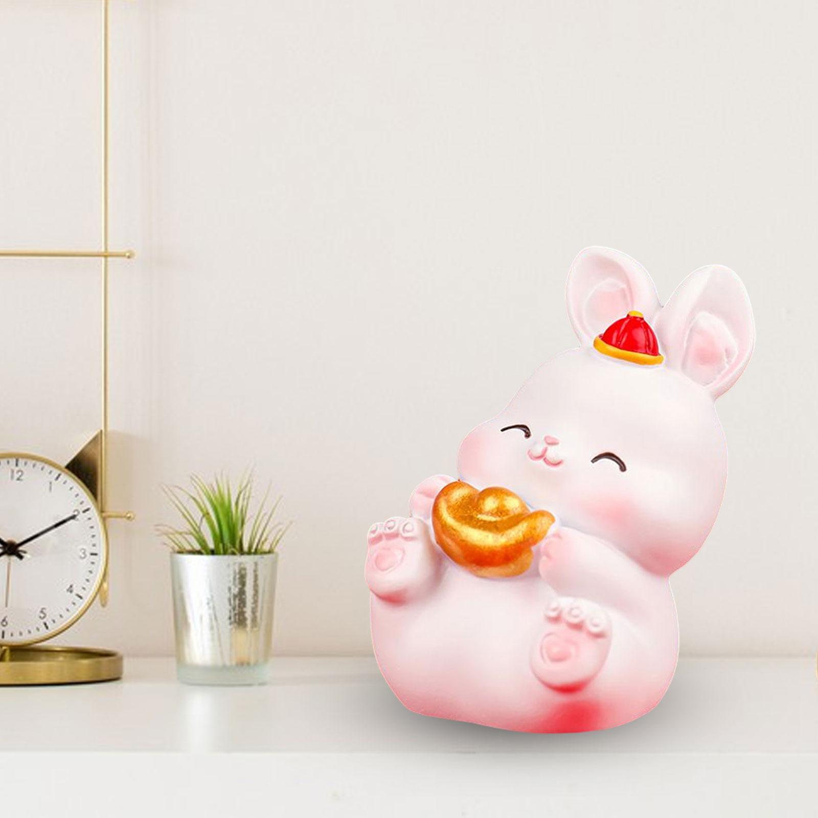 Tượng Hình Thỏ Trang Trí Năm Mới Trang Trí Sân Vườn Kệ Tủ Hàng Hiên