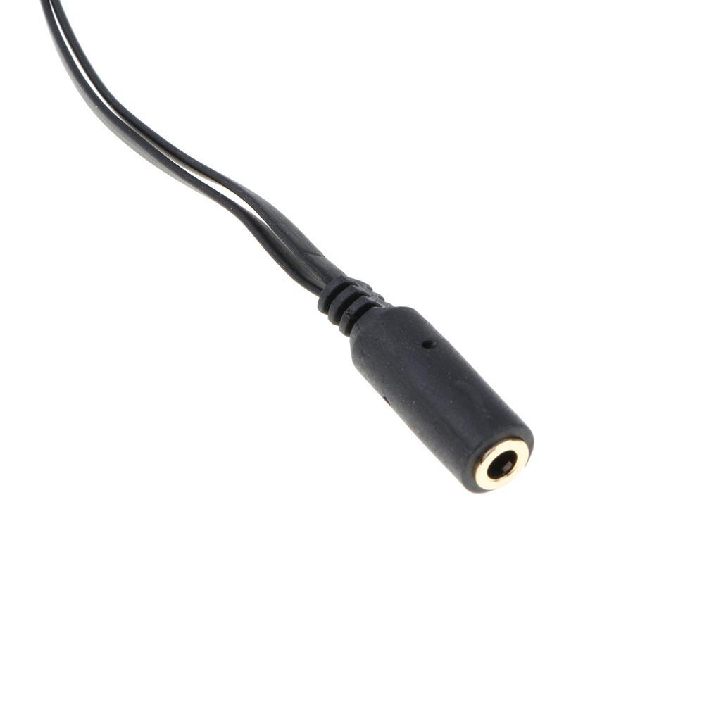 2- 5 Pieces Audio Headphone Mic Splitter Cable 3.5mm Female to 2 Dual Male