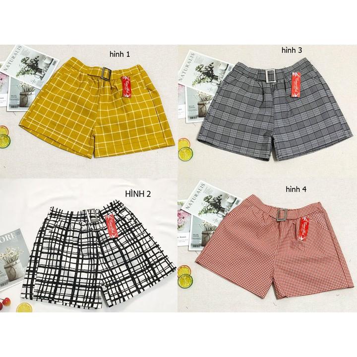 Quần đùi nữ freesize từ 45-50kg quần sọt nữ vải kaki thun - QU17
