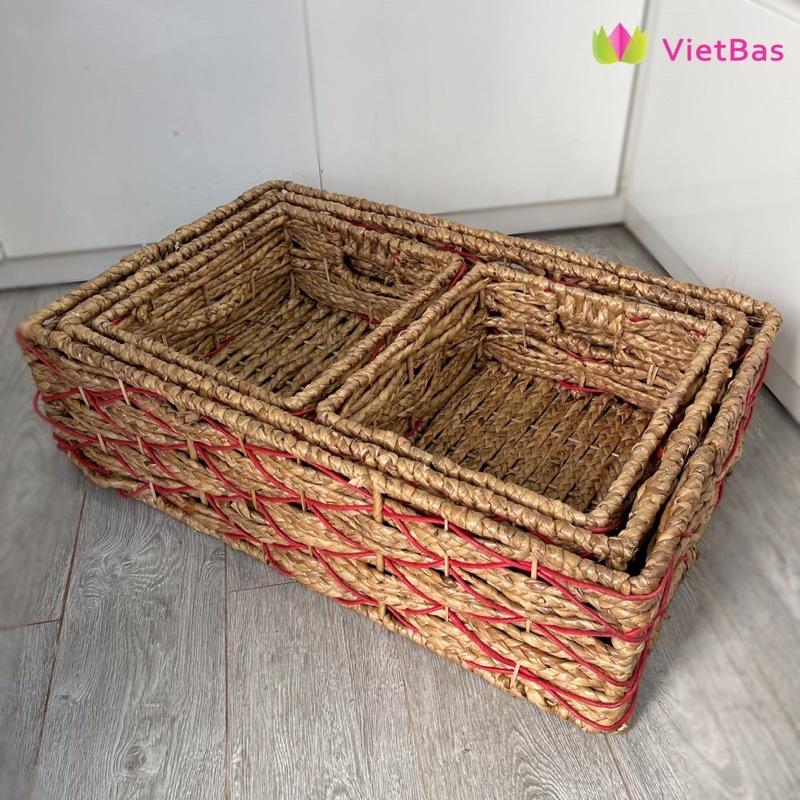 Khay lục bình VIETBAS hình chữ nhật MAU37